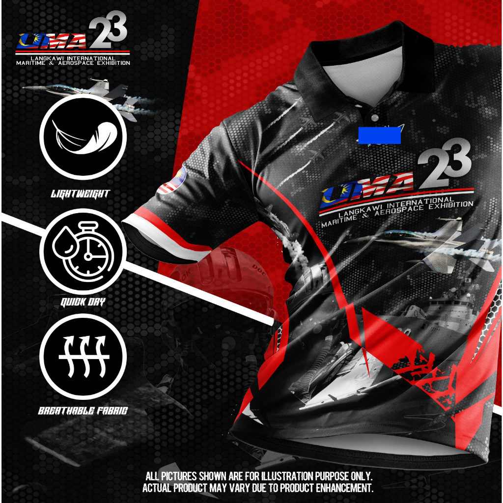 Tshirt LIMA 2023 Langkawi International Maritime & Aerospace Exibition | Baju LIMA 2023