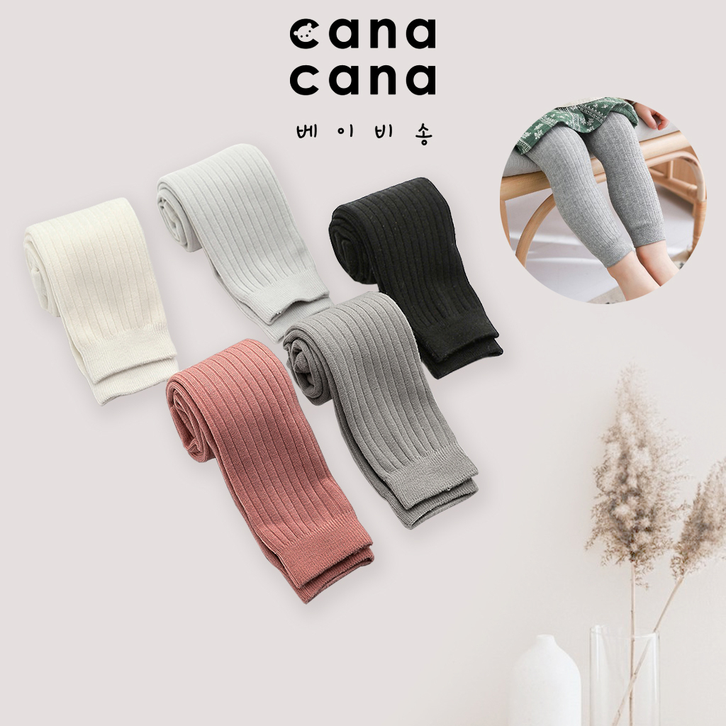 Canacana 6M-6Y Cotton Kids Legging Baby Girl Children Legging Budak Socks Seluar Legging Baby Girl