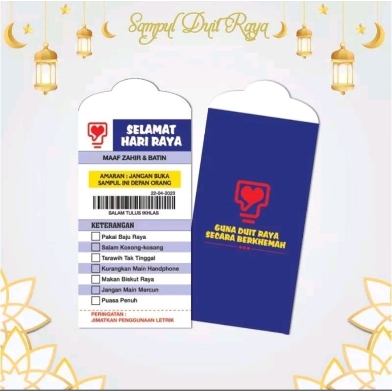 SAMPUL DUIT RAYA VIRAL 2023 TNB, MAYBANK, CIMB