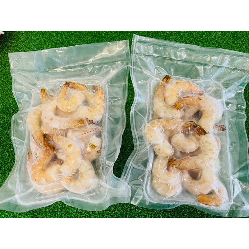 沙巴明虾肉/沙巴野生老虎虾肉/炒菜虾 Shrimp Meat /Sabah Ming Xia meat / Sabah Wild Tiger Prawn Meat / Frozen prawn meat -250G（0% glazing）