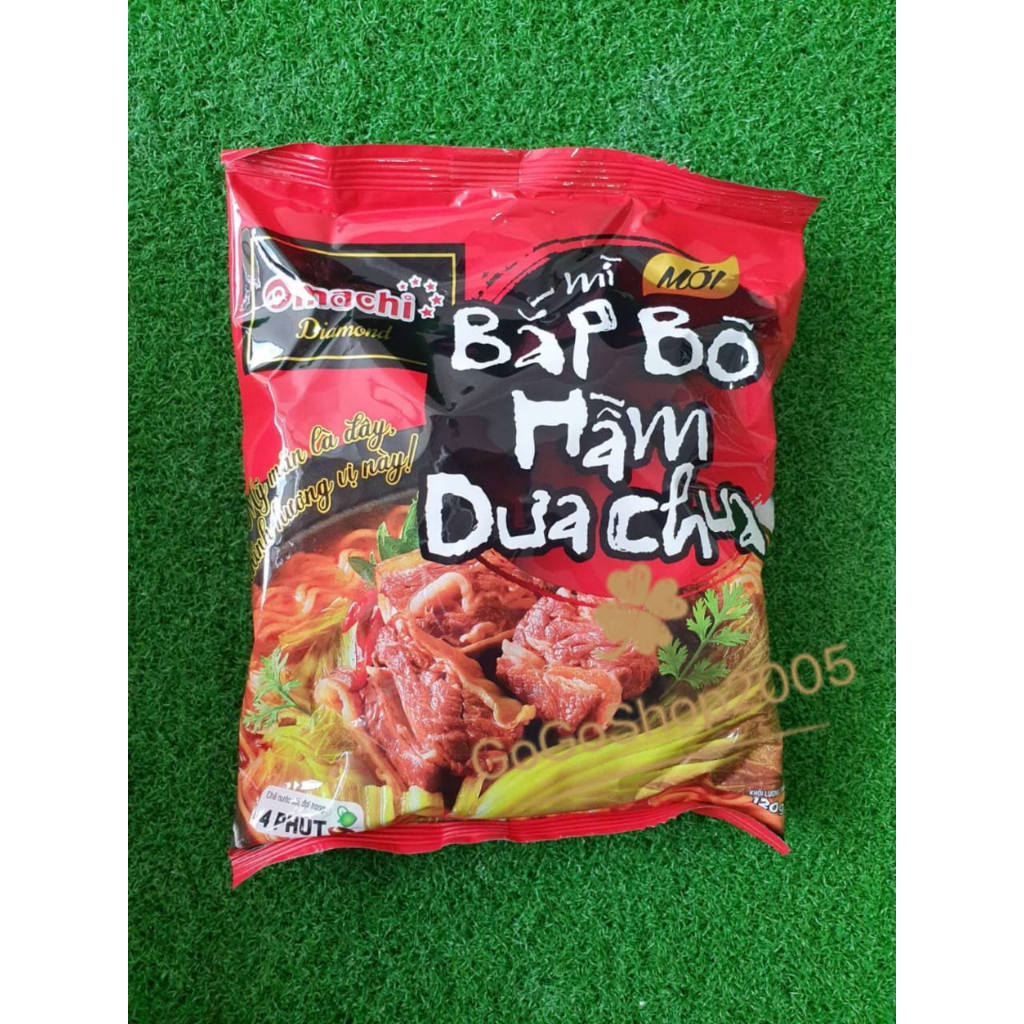 Vietnam Pack Omachi Mi Bap Bo Ham Dua Chua Beef Noodles Stewed With Pickles G