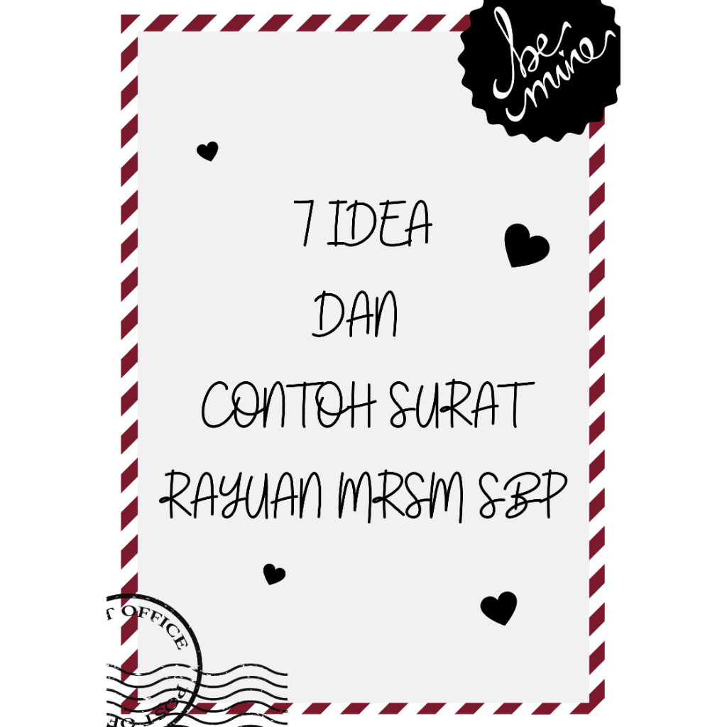 IDEA DAN 7 CONTOH SURAT RAYUAN MRSM SBP SBPI SMKA | FAIL PDF SOFTCOPY