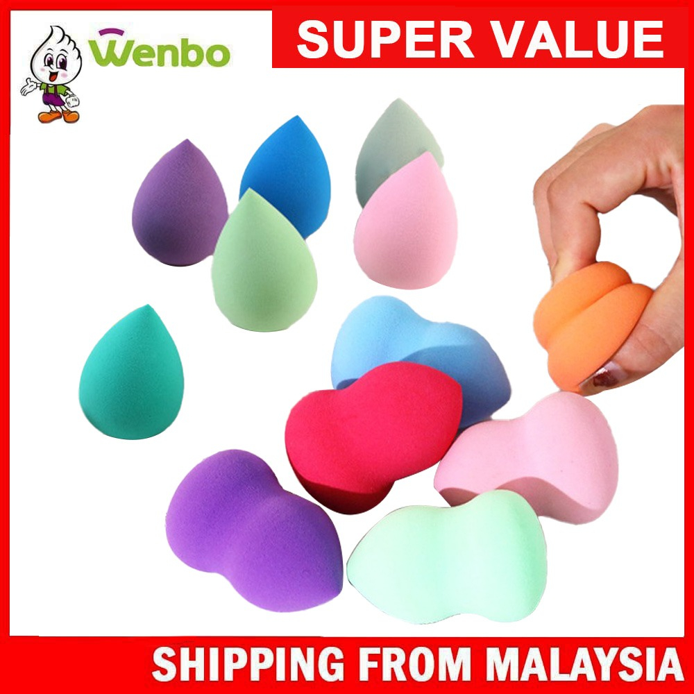 Wenbo Beauty Egg Puff Sponge Gourd Makeup Puff Powder Liquid Cream Foundation Soft Sponges Cosmetic Make Up Tools
