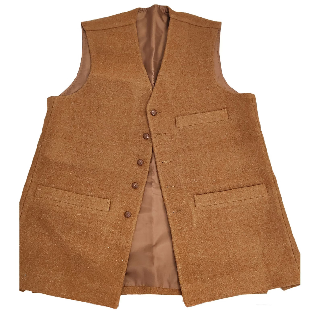 Woolen Waistcoat Afghan Afghanistan Formal Party Funtction Islamic Muslim Men Boys Eid Raya Smart Hand Made New Brown