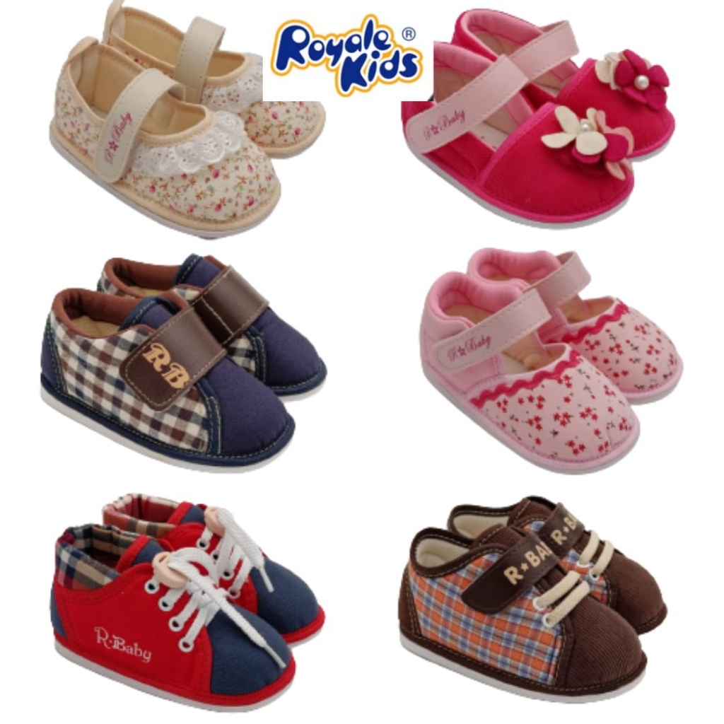 Royale Baby Toddler Girl Walking Shoe & Toddler Walking Boy Shoes Ready Stock