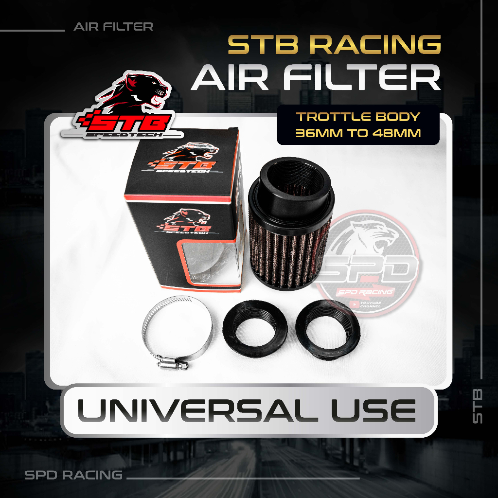 STB RACING Air filter Racing For Universal Trottle Body ï¼36mm to 48mmï¼