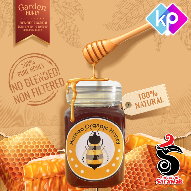 100 Semula Jadi Madu Lebah Asli Organik Natural Borneo Organic Honey Pure Honey No Filtered No