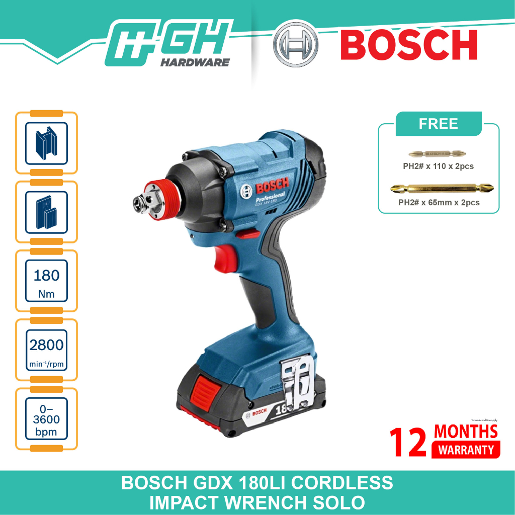 Buy Bosch Professional GDX 18V-210 C 06019J0200 Cordless impact driver 18 V  Li-ion w/o battery, w/o charger