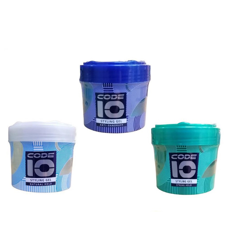 Code 10 Styling Gel ( Natural Hold / Strong Hold / AntiDandruff