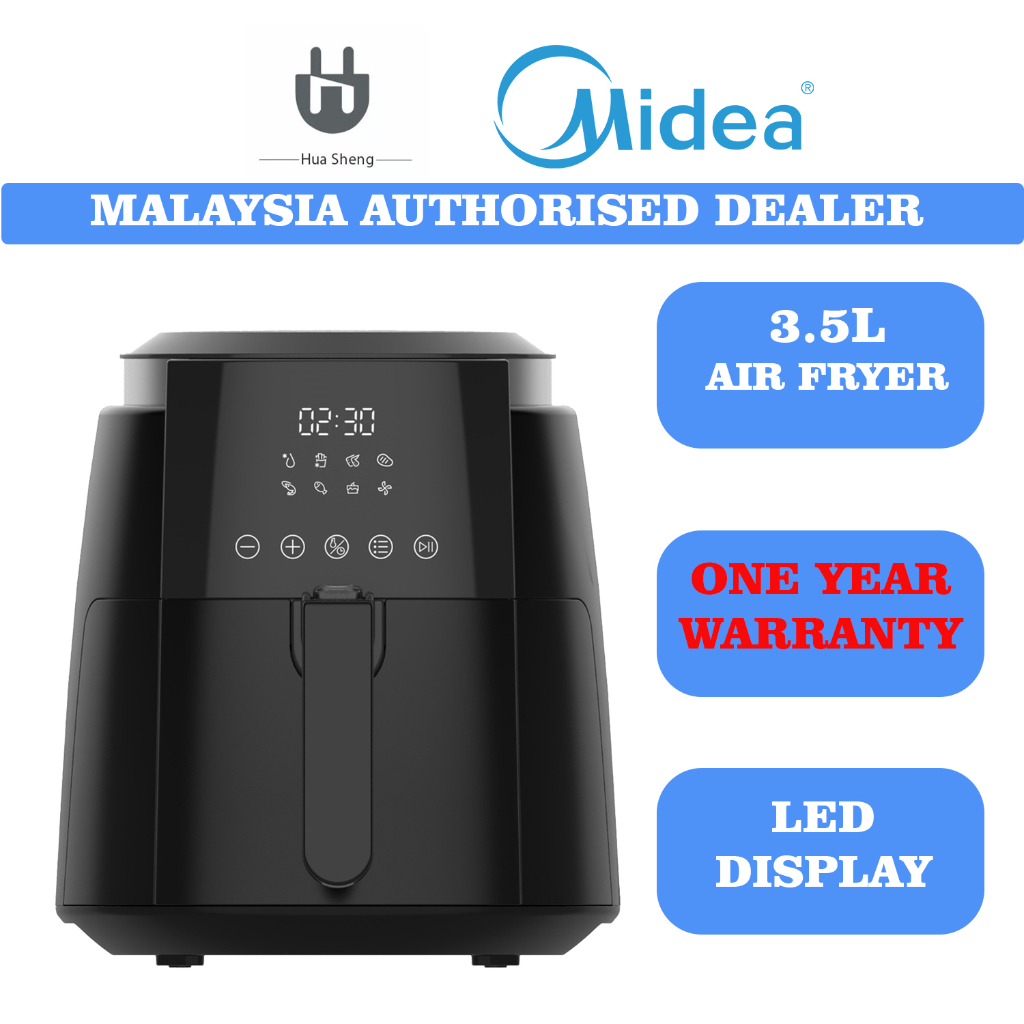 Midea MAF-D3500 3.5L Air Fryer With Digital Panel & Preset Menu ...