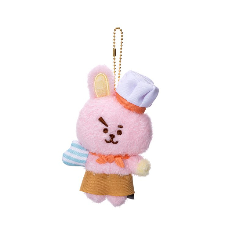 BTS BT21 KITCHEN Plush Mascot Keychain COOKY Line Friends Official 2023