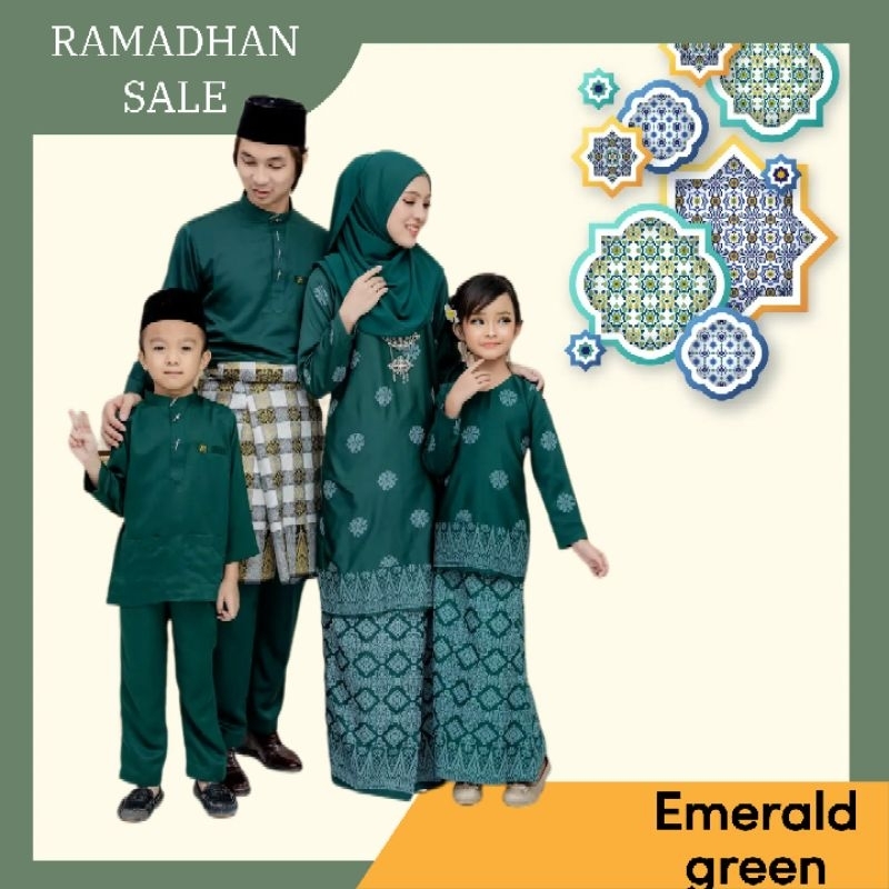 [ Set Sedondon Raya ] Set Family Kurung Songket Tabur | Baju Melayu ...