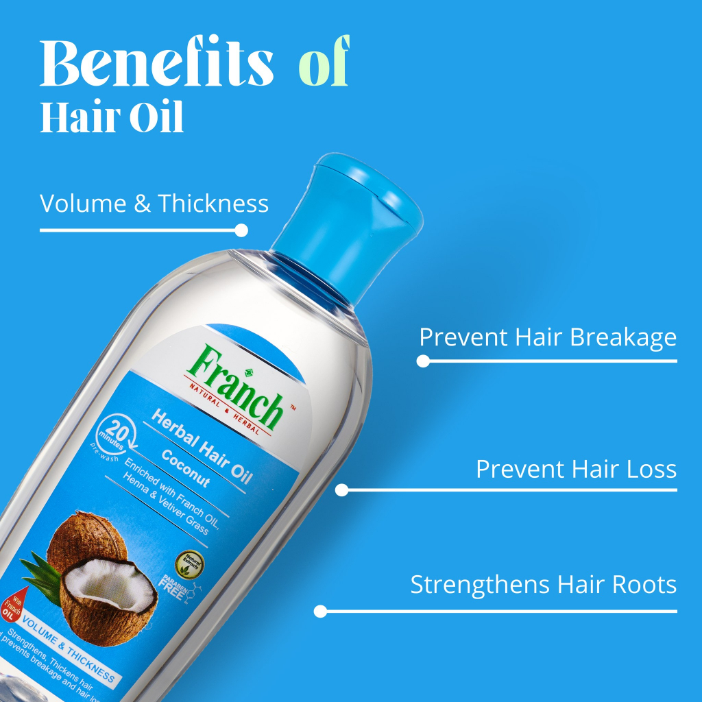 👍Franch Herbal Hair Oil 100ml / 200ml (Coconut/Almond/Aloe Vera/Amla) -  Expiry date refer to description below | Shopee Malaysia