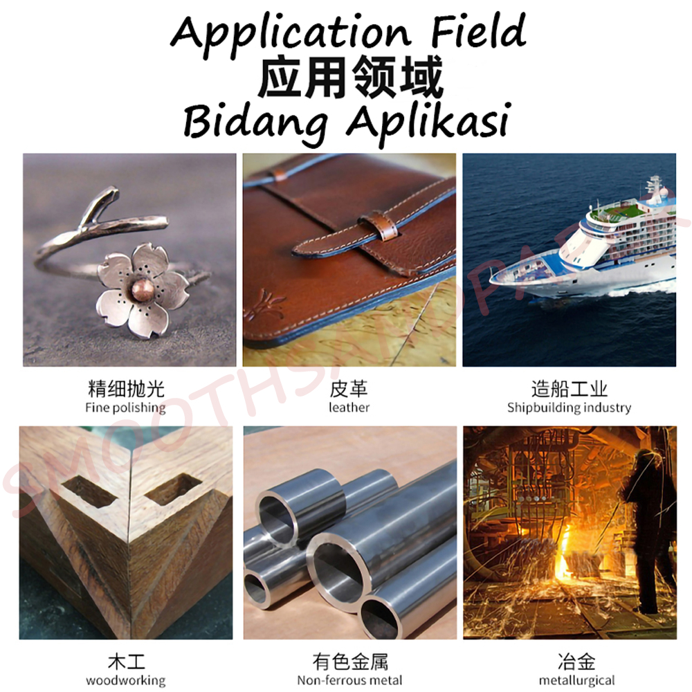 Sanding Belts Aluminium Oxide Kertas Pasir 100mmX610mm (4"X24") 4寸手提坦克机木工家具打磨抛光砂带 image 4