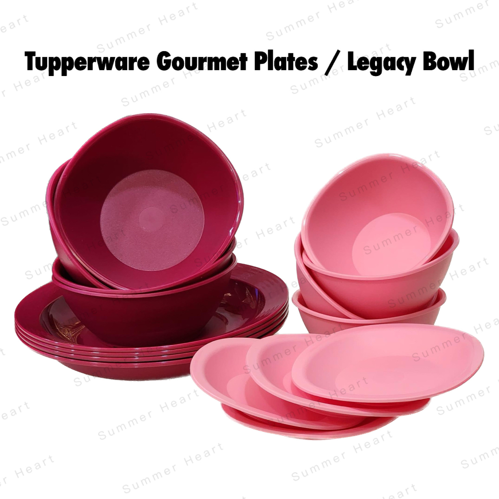 Raya 2023 Tupperware Gourmet Plate 550ml / Legacy Bowl 700ml / Dessert Plate / Dessert Bowl 400ml
