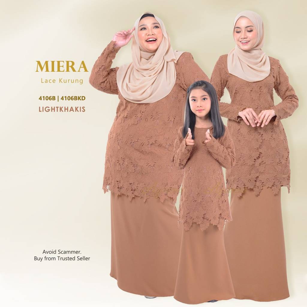 BAJU FAMILY SEDONDON LIGHT KHAKIS ?? Kurung Baju Melayu Kurta Ibu Ayah Anak Budak Ayanna Tema Coklat