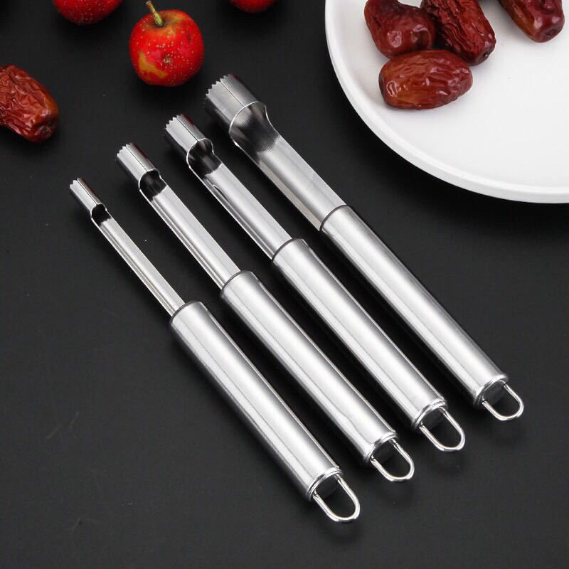Stainless Steel Seed Core Remover Pear Apple Corer Seeder Slicer Knife
