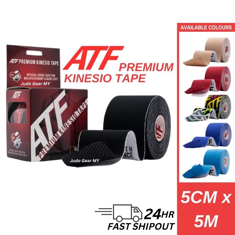 ATF Premium Kinesio Tape | 1 Roll (5cm x 5m) Kinesiology KT Recovery Tape