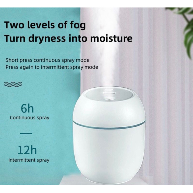 Mini Air Humidifier 250ml | Shopee Malaysia