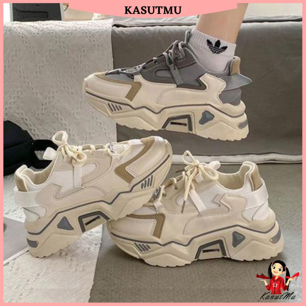 KASUTMU Trendy Sneakers Women Casual Shoes Kasut Perempuan Wanita Kasut Viral Ready Stock