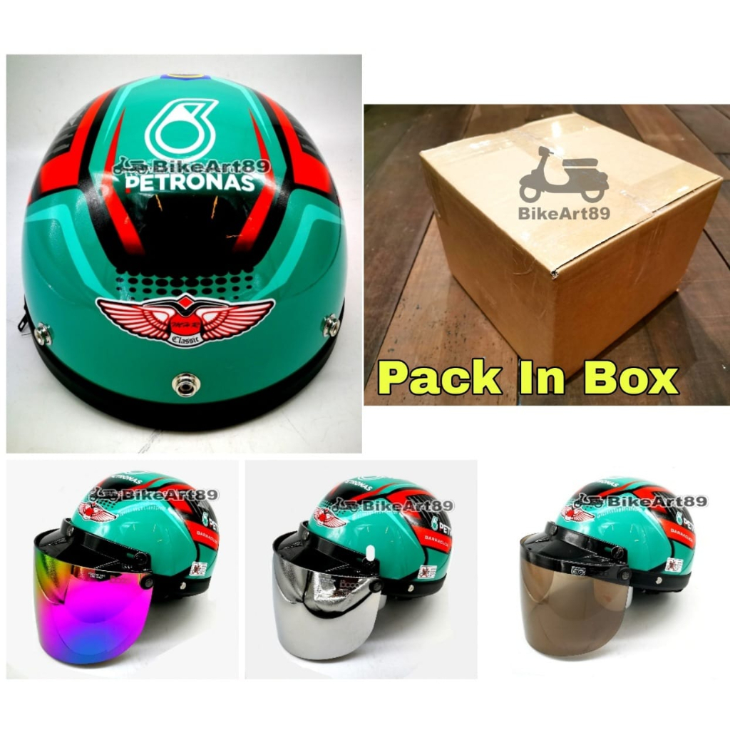 Mhr Helmet Petronas MHR PETRONAS MHR III Half Cut Helmet 100