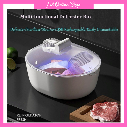 4 in 1 Defroster Multi-Functional Thawer Fast Food Thawing Box USB ...