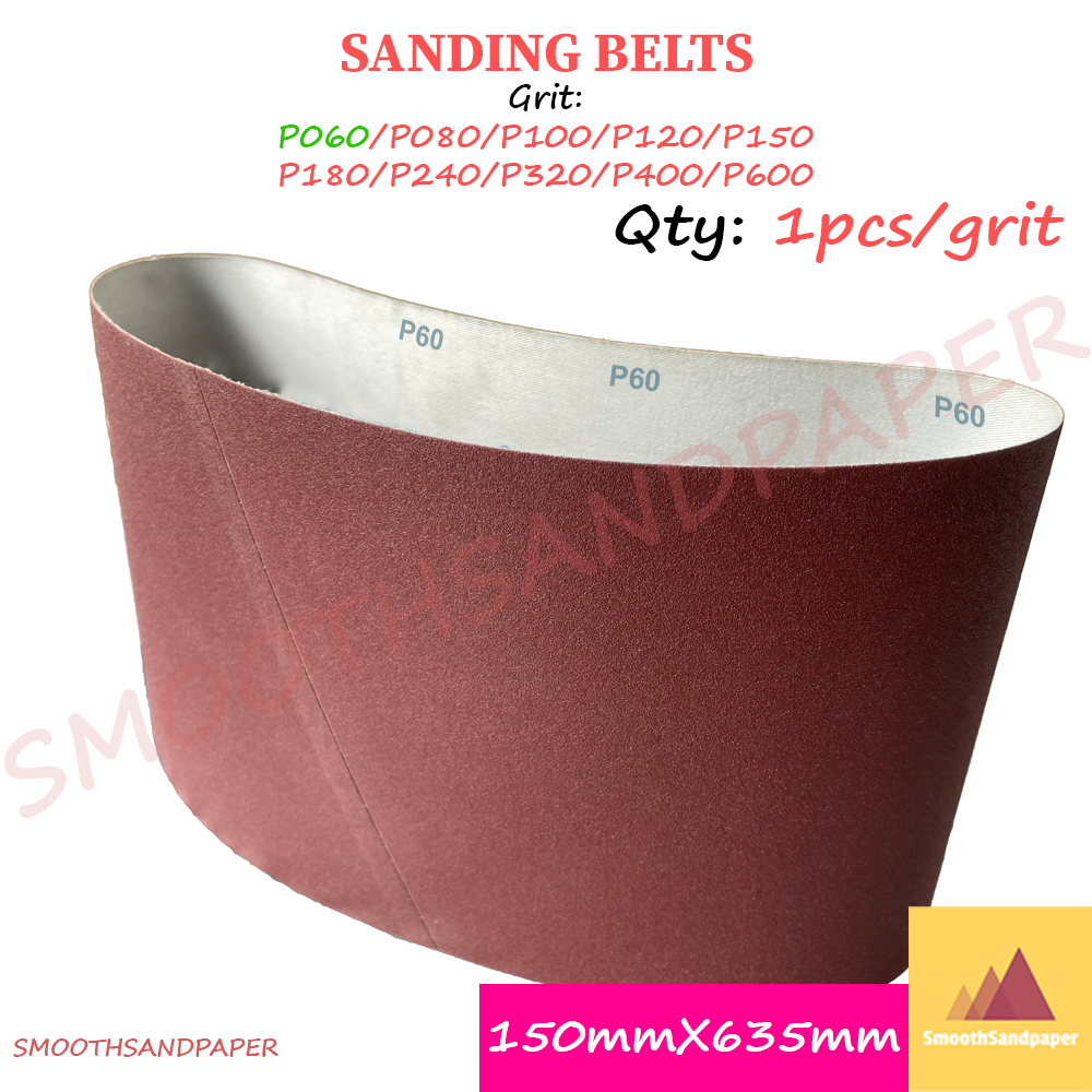 Sandpaper Belts 150mmX635mm (6"X25") Aluminium Oxide Kertas Pasir 砂纸 沙纸 砂带 image 4