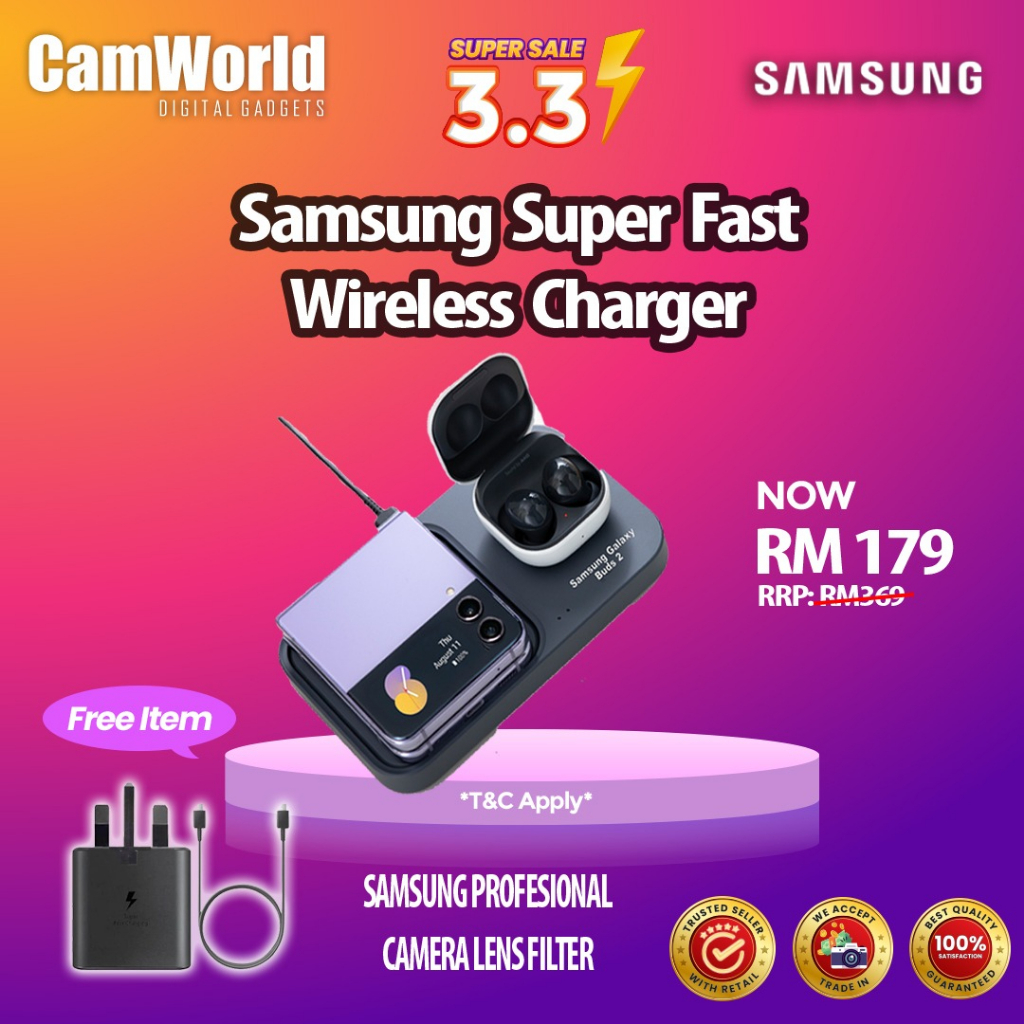 Original Samsung Super Fast Wireless Charger Duo Up To 15W Fast 