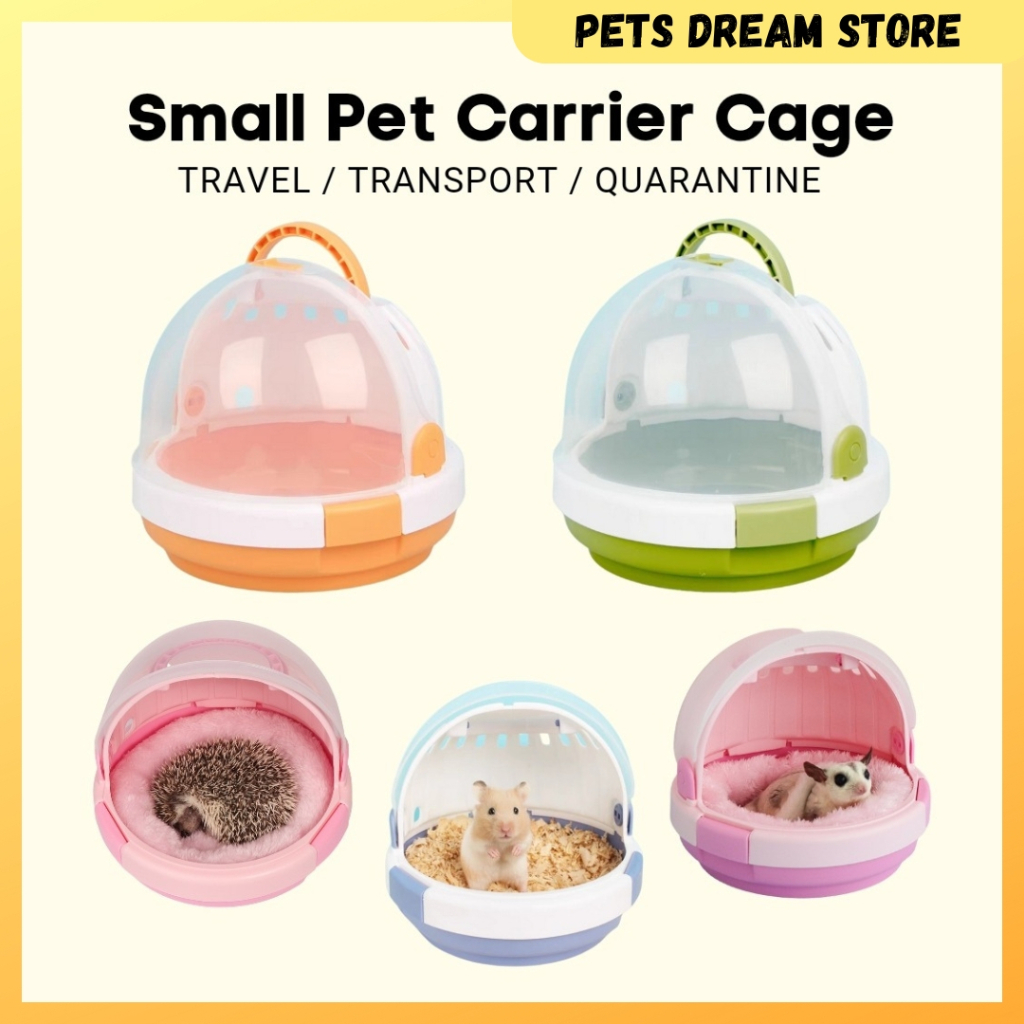 Small Animals carrier cage hamster travel cage small pet sugar glider carrier bag outdoor portable cage hedgehog