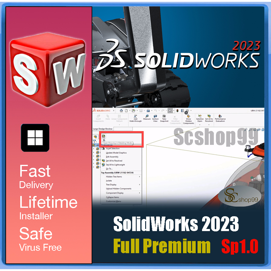 SolidWorks 2023 SP1.0 Full Premium For Windows10/11(latest Mar 2023