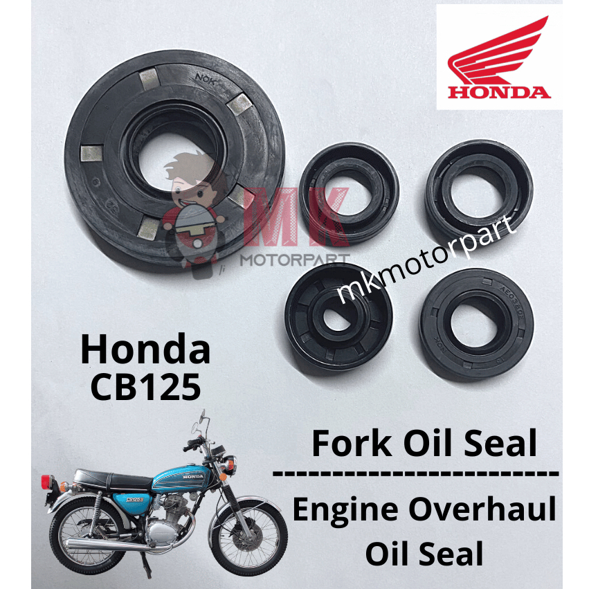 Honda CB125 Engine Overhaul Oil Seal Complete Set / Front Fork Oil Seal ...