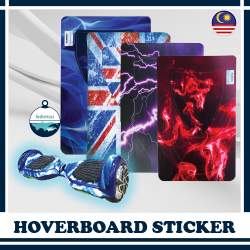 Hoverboard Sticker Electric Scooter Accessories 6.5" Inch Electric scooter sticker Pelekat Elektrik Skuter