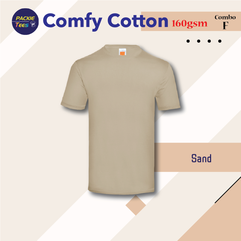 SAND CT5184 100% COTTON COMFY PLAIN ROUND NECK SHORT SLEEVE TSHIRT UNISEX WOMEN FAMILY WEAR CT51 OREN SPORT