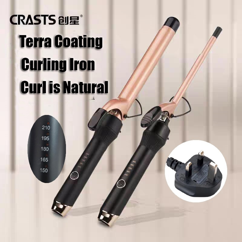 CRASTS Hair Curler Professional Salon Use Curling Iron Metal Bucket Big Wave Curling Tong