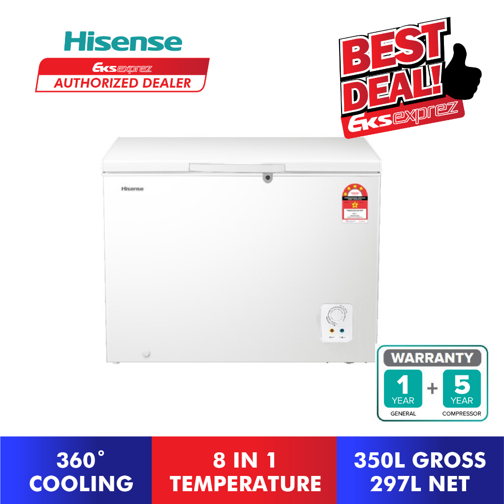 Hisense Chest Freezer (350L) FC428D4BWYS Shopee Malaysia