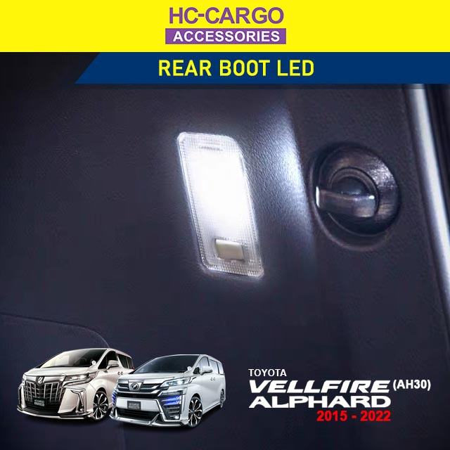 HC CARGO Toyota Alphard Vellfire ANH30 AGH30 2015 - 2020 Rear Bonnet Led Luggage Boot Room Lamp Trunk Light Accessories