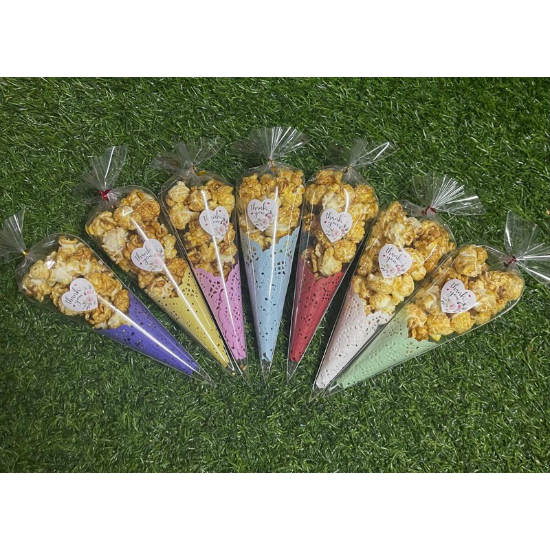 Doorgift Popcorn Caramel doiley paper Murah bajet .ACCEPT URGENT ORDER & PROMPT DELIVERY GOODIES KAHWIN PREMIUM MAMA