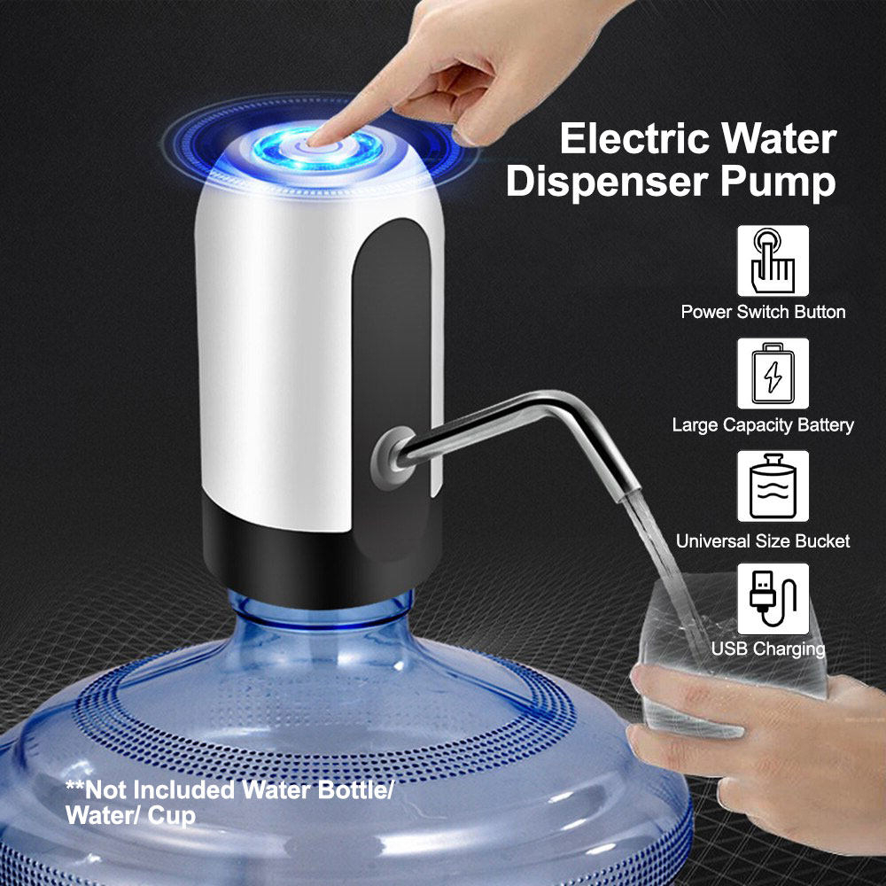 Electric Water Dispenser Pump Smart Rechargeable USB Charging Automatic Drinking Water Bottle Pump