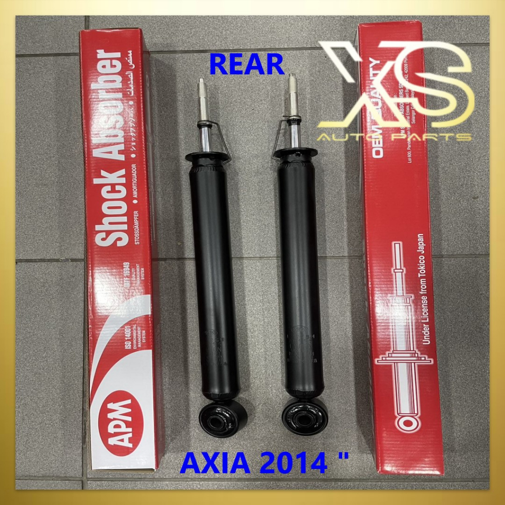 Apm E M Perodua Axia Bezza Rear Absorber Gas Apm Original High Quality E M Shock