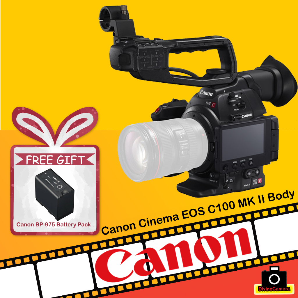 Canon EOS C100 Mark II Cinema EOS Camera with Dual Pixel CMOS AF (Body