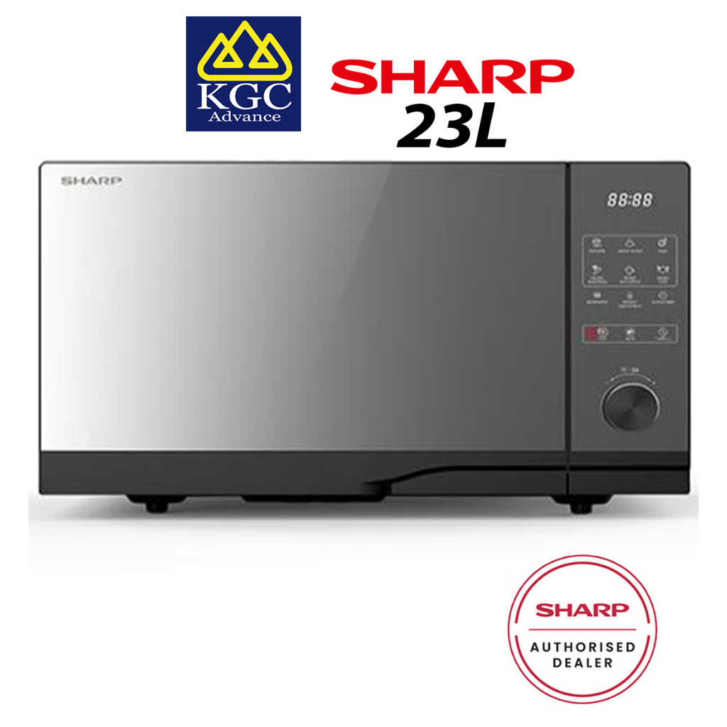 Sharp 23L Digital Dial Flatbed Microwave Oven R2321FGK