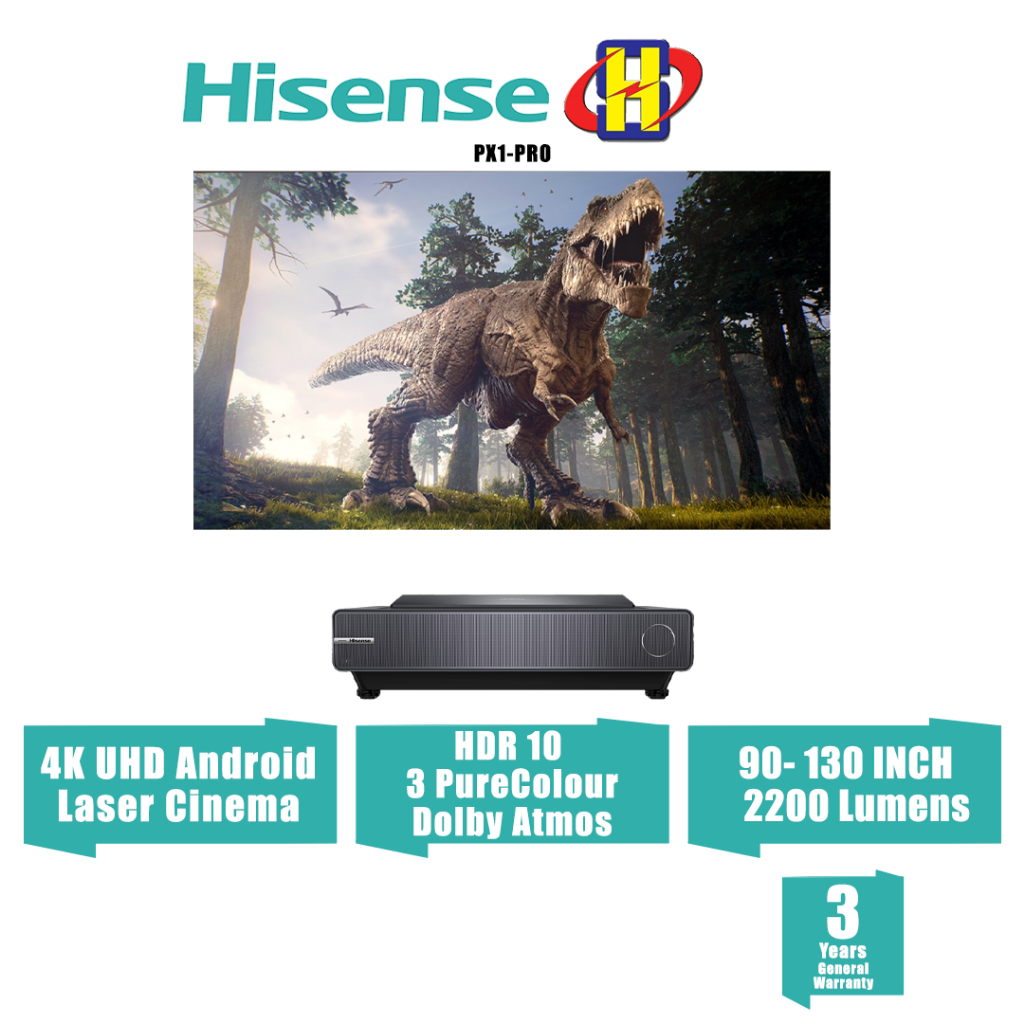 Hisense PX1-PRO 4K 4K Trichroma Laser Cinema 2200 Lumens, 48% OFF