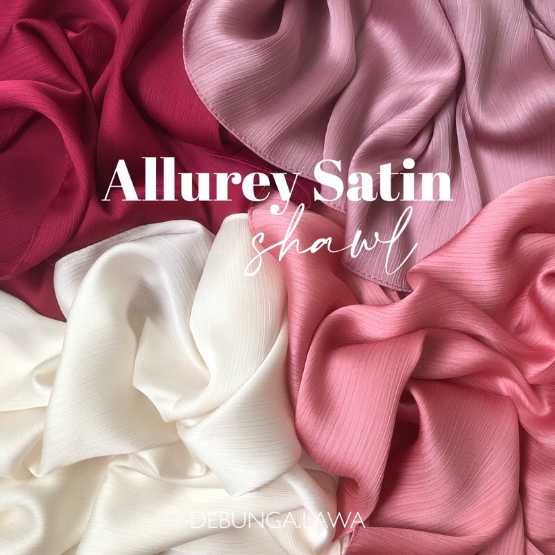 ALLUREY SATIN TEXTURE SHAWL (BATCH 5) | Shopee Malaysia