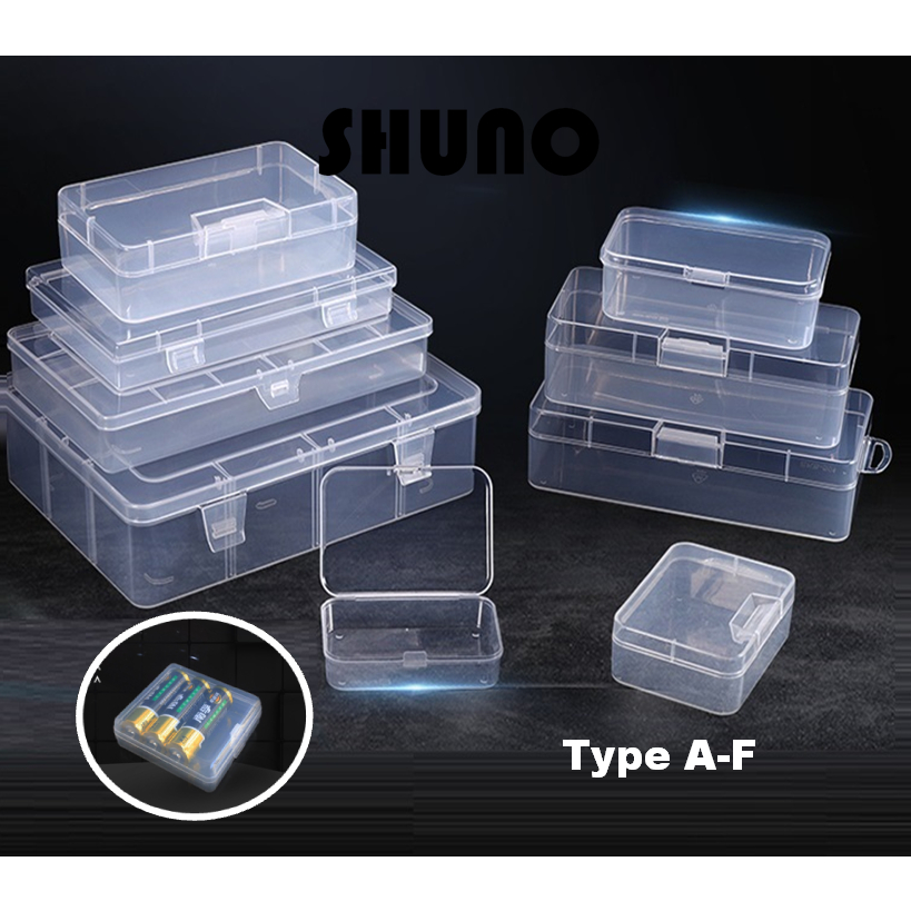 33 OS Mini Kotak Plastik Jewellery Ring Earring Pill Medicine Transparent Plastic Storage Box Organizer 小透明盒子文具藥首飾收納盒