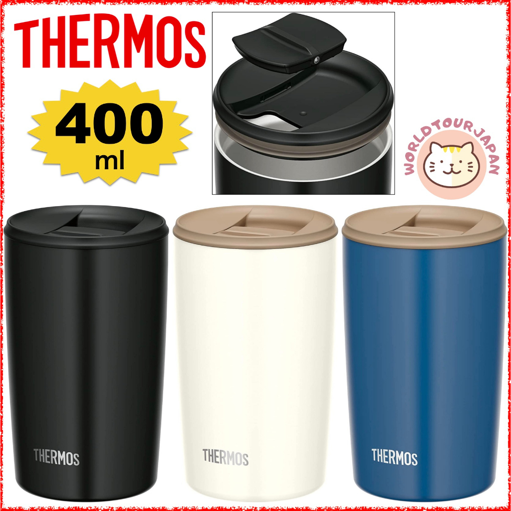 THERMOS Vacuum Insulated Tumbler with Lid / 400ml / JDP400/ Dishwasher