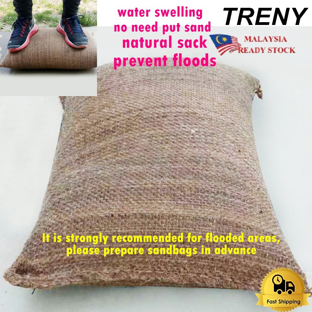 Treny Sandless Sandbag Flood Control Water Activated Flood Barriers Absorbent Sand Bag For Home