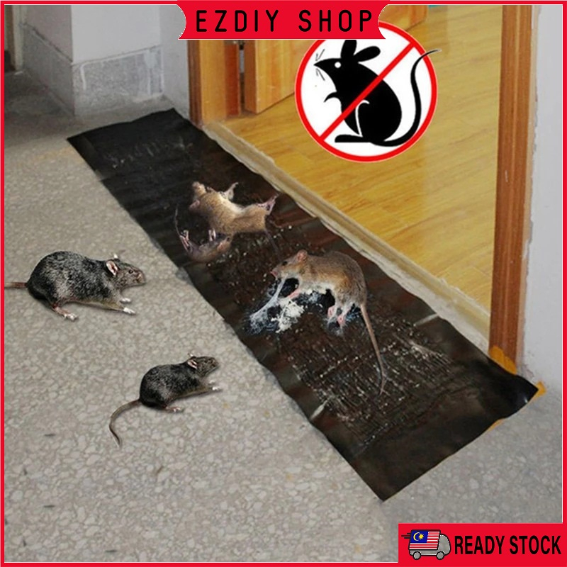 Perangkap Tikus Mouse Trap Sticky Rat Glue Trap Strong Mouse Catch Stickers Pelekat Tikus 粘鼠毯强力抓老鼠贴