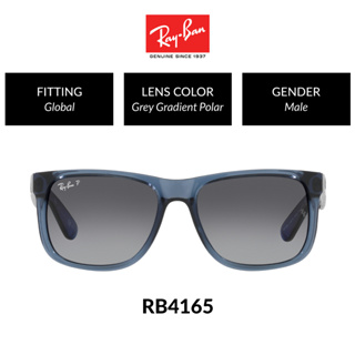 Ray-Ban Justin Blue - RB4165 6596T3 | Men Global Fitting | Sunglasses Size  55mm | Shopee Malaysia