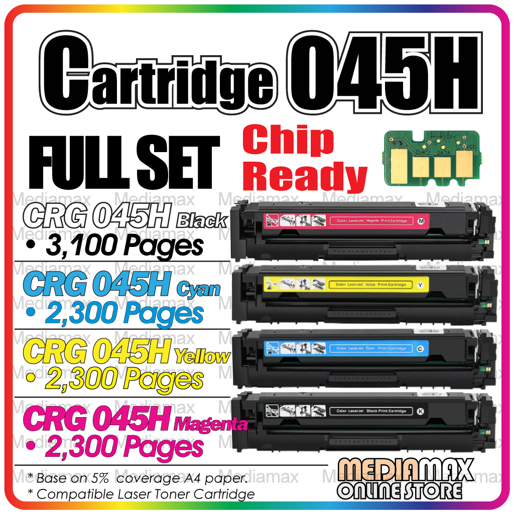 Compatible To Canon CRG Cartridge 045 MF631cn MF-631cn MF635cx MF-635cx  MF633cdw LBP611cn LBP 611Cn LBP-613Cdw MF-633Cdw