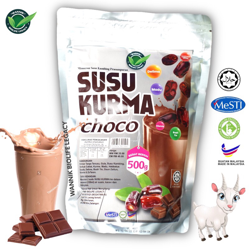 [COKLAT STEVIA] SUSU KAMBING KURMA MADU PERISA COKLAT TINGKATKAN HB & MILKBOOSTER & SEMBELITO